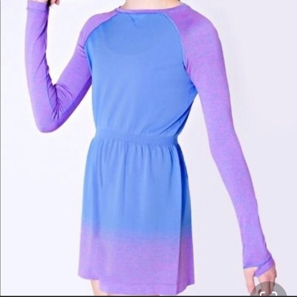 Ivivva Lululemon Officially Awesome Ombré green blue Dress - Picture 9 of 9